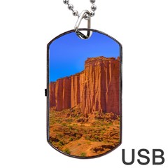 Talampaya National Park Landscape, La Rioja, Argentina045 Dog Tag Usb Flash (one Side) by dflcprintsclothing