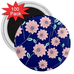 Floral 3  Magnets (100 Pack) by Sobalvarro