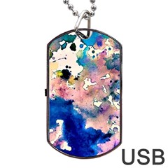 Complementary Contrast Dog Tag Usb Flash (two Sides)