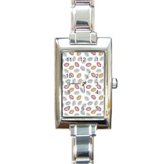 Happy Doodle Laugh Rectangle Italian Charm Watch by tmsartbazaar