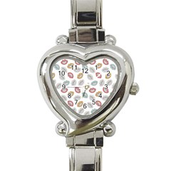 Happy Doodle Laugh Heart Italian Charm Watch by tmsartbazaar