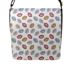 Happy Doodle Laugh Flap Closure Messenger Bag (l) by tmsartbazaar