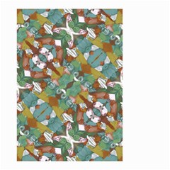 Multicolored Collage Print Pattern Mosaic Small Garden Flag (two Sides) by dflcprintsclothing