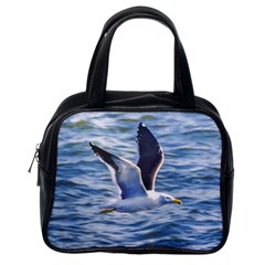 Seagull Flying Over Sea, Montevideo, Uruguay Classic Handbag (one Side) by dflcprintsclothing