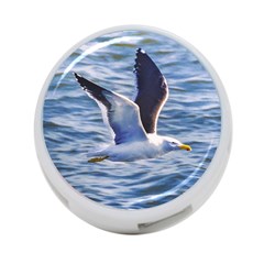 Seagull Flying Over Sea, Montevideo, Uruguay 4-port Usb Hub (two Sides) by dflcprintsclothing