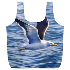 Seagull Flying Over Sea, Montevideo, Uruguay Full Print Recycle Bag (xxxl) by dflcprintsclothing