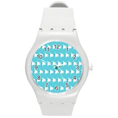 Halloween Round Plastic Sport Watch (m) by Sparkle