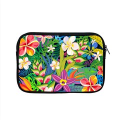 Colorful Floral Pattern Apple Macbook Pro 15  Zipper Case by designsbymallika