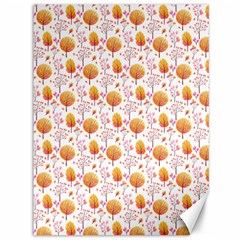 Orange Pink Tree Pattern Canvas 36  X 48  by designsbymallika