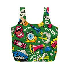 Cartoon Pattern Full Print Recycle Bag (m) by designsbymallika