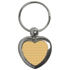 Autumn Leaves Tile Key Chain (heart) by DithersDesigns