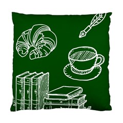 Books And Baked Goods Pattern Standard Cushion Case (two Sides) by DithersDesigns