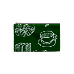 Books And Baked Goods Pattern Cosmetic Bag (small)