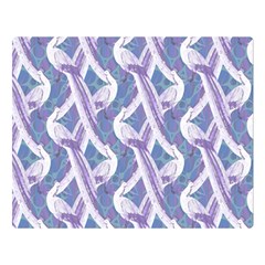 White Peacocks Double Sided Flano Blanket (large) 