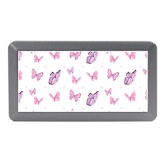 Pink Purple Butterfly Memory Card Reader (mini) by designsbymallika