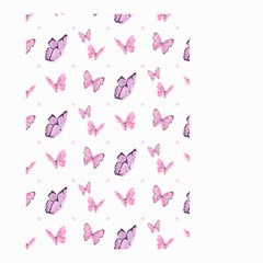 Pink Purple Butterfly Small Garden Flag (two Sides)