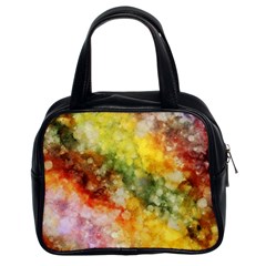 The Drawn Background Grunge, A Multikolor Classic Handbag (two Sides) by FloraaplusDesign