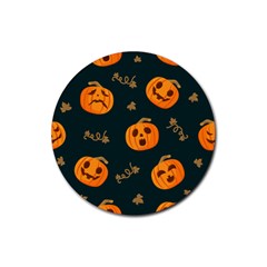 Halloween Rubber Coaster (round)  by Sobalvarro