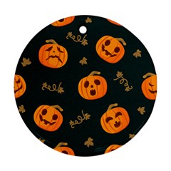 Halloween Round Ornament (two Sides) by Sobalvarro