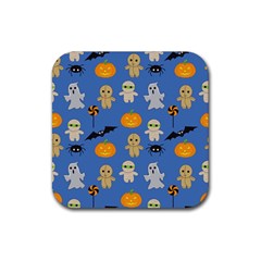 Halloween Rubber Square Coaster (4 Pack)  by Sobalvarro