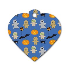 Halloween Dog Tag Heart (two Sides)