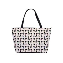 Lady Cat Pattern, Cute Cats Theme, Feline Design Classic Shoulder Handbag by Casemiro