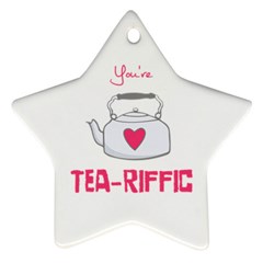 Your Tea-riffic Ornament (star) by CuteKingdom