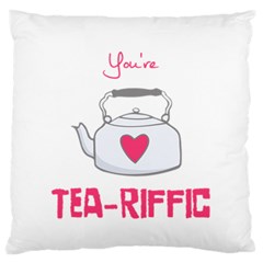Your Tea-riffic Standard Flano Cushion Case (one Side) by CuteKingdom