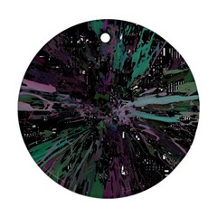 Glitched Out Ornament (round) by MRNStudios