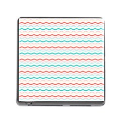 Aqua Coral Waves Memory Card Reader (square 5 Slot) by CuteKingdom