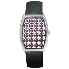 Geometric Barrel Style Metal Watch