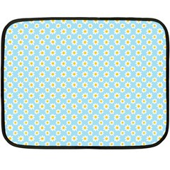 Daisies Double Sided Fleece Blanket (mini)  by CuteKingdom