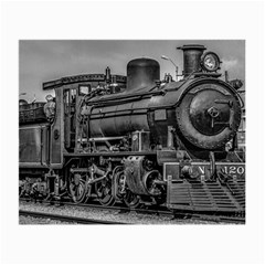 Steam Locomotive, Montevideo, Uruguay Small Glasses Cloth (2 Sides) by dflcprintsclothing