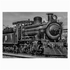 Steam Locomotive, Montevideo, Uruguay Large Glasses Cloth by dflcprintsclothing