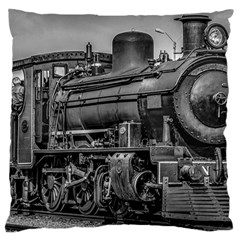 Steam Locomotive, Montevideo, Uruguay Large Flano Cushion Case (two Sides) by dflcprintsclothing