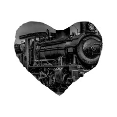 Steam Locomotive, Montevideo, Uruguay Standard 16  Premium Flano Heart Shape Cushions