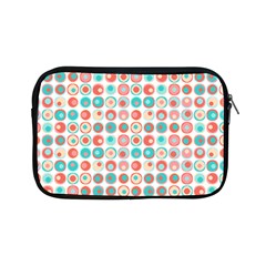 Aqua Coral Circles Apple Ipad Mini Zipper Cases by CuteKingdom