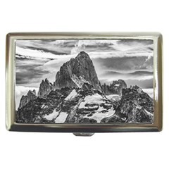 Fitz Roy And Poincenot Mountains, Patagonia Argentina Cigarette Money Case by dflcprintsclothing
