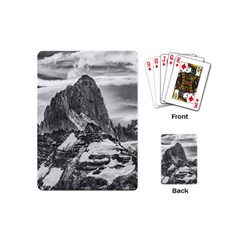 Fitz Roy And Poincenot Mountains, Patagonia Argentina Playing Cards Single Design (mini) by dflcprintsclothing