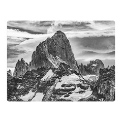 Fitz Roy And Poincenot Mountains, Patagonia Argentina Double Sided Flano Blanket (mini)  by dflcprintsclothing