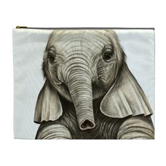 Baby Elephant Cosmetic Bag (xl) by ArtByThree