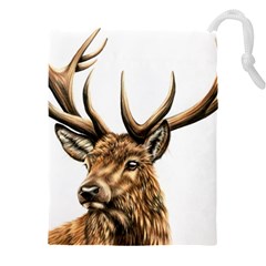 Stag Drawstring Pouch (5xl) by ArtByThree