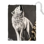 Arctic Wolf Drawstring Pouch (4XL) Front