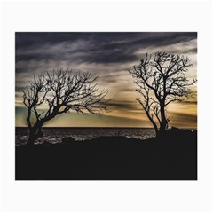 Coastal Sunset Scene At Montevideo City, Uruguay Small Glasses Cloth (2 Sides) by dflcprintsclothing