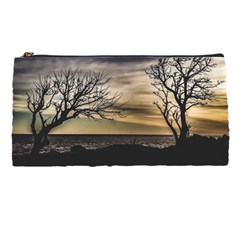 Coastal Sunset Scene At Montevideo City, Uruguay Pencil Case by dflcprintsclothing