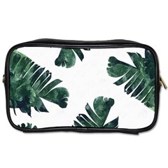 Green Banana Leaves Toiletries Bag (two Sides) by goljakoff