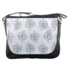 Doodle Leaves Messenger Bag