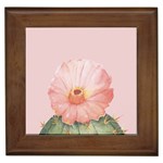 Rose cactus Framed Tile Front