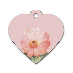 Rose cactus Dog Tag Heart (One Side)