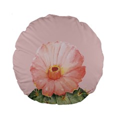 Rose Cactus Standard 15  Premium Round Cushions by goljakoff